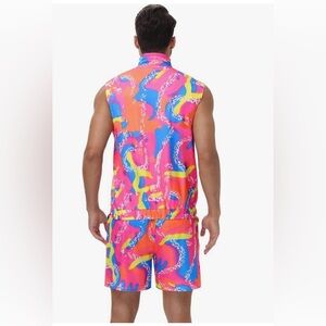 NWOT 80s Men Workout Costume,90s Outfit Clothing for Adults, Halloween Cosplay